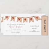 Faire-part de mariage, Réception de la cérémonie M (Devant / Derrière)