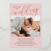 Faire-part de mariage recto-verso Blush Join Us Sc (Recto)