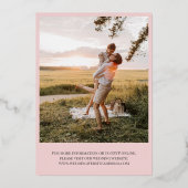 Faire-part de mariage recto-verso Blush Join Us Sc (Verso)