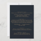 Faire-part de mariage recto verso calligraphié ave (Dos)