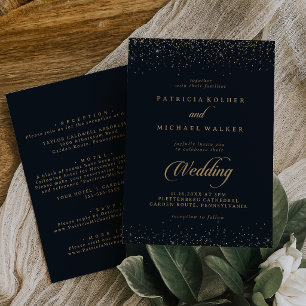 Faire-part de mariage recto verso calligraphié ave