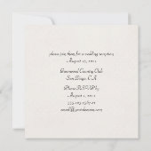 Faire-part de mariage Red and Green Post (Dos)