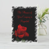 Faire-part de mariage Red Rose (Debout devant)