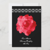 Faire-part de mariage RED Rose Petals F204 (Dos)