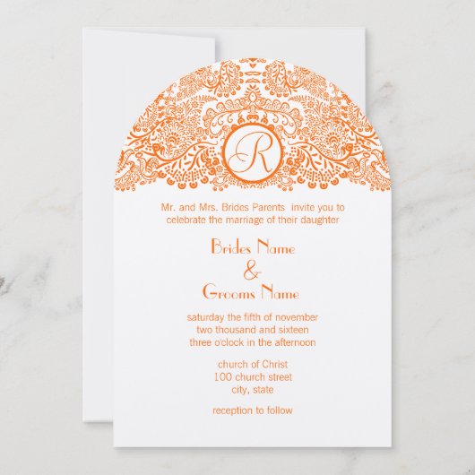 Faire-part de mariage Reflets d'oiseaux d'amour or (Dos)