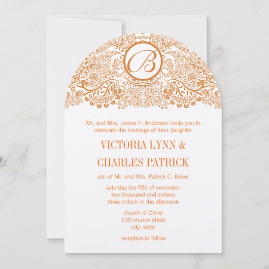 Faire-part de mariage Reflets d'oiseaux d'amour or (Dos)