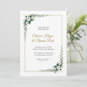 Faire-part de mariage Regency Threefold (Debout devant)