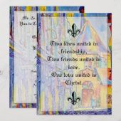 Faire-part de mariage religieuse (Devant / Derrière)