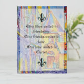 Faire-part de mariage religieuse (Debout devant)