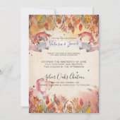 Faire-part de mariage Renards Vintage (Devant)
