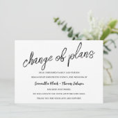 Faire-Part de Mariage Report des Plans (Debout devant)