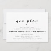 Faire-part de mariage reporté (Devant)