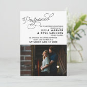 Faire-part de mariage reporté (Debout devant)