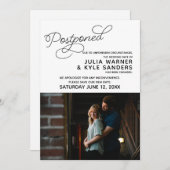 Faire-part de mariage reporté (Devant / Derrière)