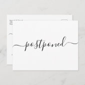 Faire-part de mariage reporté moderne (Devant / Derrière)