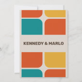 Faire-part de mariage rétro (Dos)