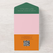 Faire-part de mariage rétro brillante et audacieus (Dehors)