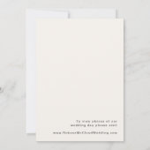 Faire-part de Mariage Rétro Moderne des Années 70  (Dos)