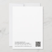 Faire-part de mariage rétro moderne pour une union (Dos)