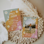 faire-part de mariage rétro super 70's<br><div class="desc">Ce faire-part de mariage est une palette de couleurs rétro. Sélectionnez "personnaliser ce modèle" pour modifier la plupart des libellés. Si d'autres modifications doivent être apportées comme la couleur arrière - plan,  les couleurs de texte,  et plus,  veuillez sélectionner "customiser plus loin" dans la barre d'outils.</div>
