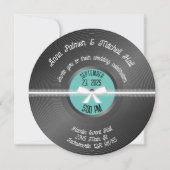Faire-part de mariage Retro Vinyl Record (Devant)