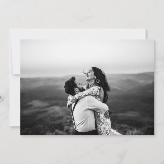 Faire-part de mariage Rien de fantaisiste juste de (Dos)