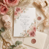 Faire-part de mariage Romance Dusty Rose