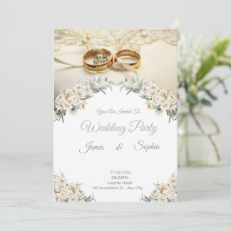 Faire-part de mariage Romance Élégant