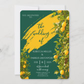 Faire-part de mariage Romance Lemon Grove (Devant)