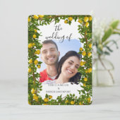 Faire-part de mariage Romance Lemon Grove (Debout devant)