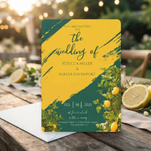 Faire-part de mariage Romance Lemon Grove