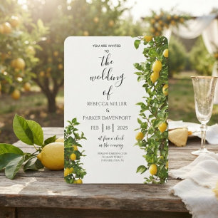 Faire-part de mariage Romance Lemon Grove