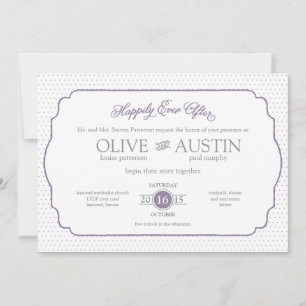 Faire-part de mariage Romance Storybook