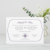 Faire-part de mariage Romance Storybook (Debout devant)