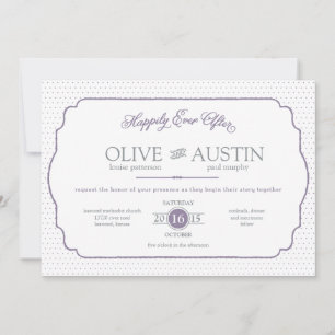 Faire-part de mariage Romance Storybook