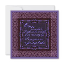 Faire-part de mariage Romance Violet foncé