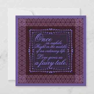 Faire-part de mariage Romance Violet foncé