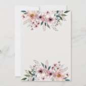 Faire-part de mariage Romantic Blush avec arche fl (Dos)