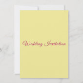 faire-part de mariage romantique (Dos)