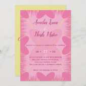 faire-part de mariage romantique (Devant / Derrière)