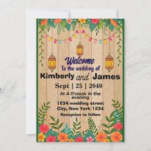 Faire-part de mariage romantique
