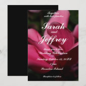 Faire-part de mariage romantique (Devant / Derrière)