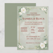 faire-part de mariage romantique (Devant / Derrière)