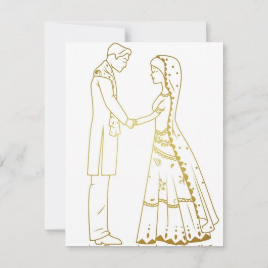 Faire-part de mariage romantique à fleurs rouges (Dos)