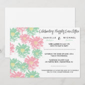 Faire-part de mariage romantique à la floraison (Devant / Derrière)