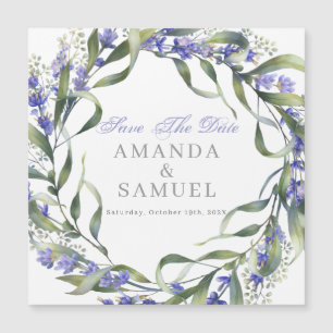 Faire-part de mariage romantique à l'eucalyptus et