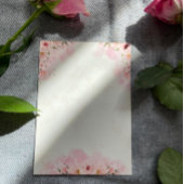 Faire-part de mariage romantique aux fleurs roses