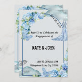 Faire-part de mariage romantique - Conception pers (Devant / Derrière)