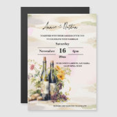 Faire-Part de Mariage Romantique dans un Vignoble  (Devant / Derrière)