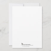 Faire-part de mariage romantique de gris de (Dos)